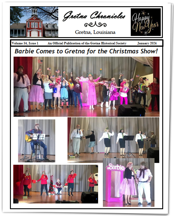 Gretna Chronicles January 2024 Gretna Historical Society